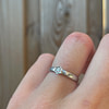 vintage ring witgoud met diamant solitair 0.05 ct