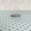 witgouden eternity ring met amethist en diamant vintage ringen