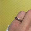 gouden ring roze steen saffier eternity vintage