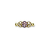 vintage amethist ring 9k goud diamantjes