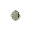 vintage jade ring goud grieks design