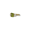 vintage peridoot ring emerald cut goud