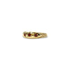 vintage gouden gypsy granaat ring