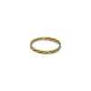 vintage gedraaide ring 9 karaat goud gevlochten
