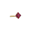 vintage robijn cluster ring roze 9k goud