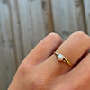 parel ring met lusje vintage gouden ring