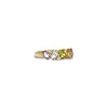 vintage ring gekleurde stenen multicolor goud