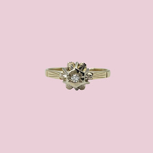 vintage diamant ring art deco stijl