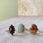 vintage ringen met grote edelsteen