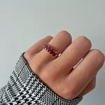 vintage robijn ring afrikaanse robijn karaat goud