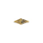 gouden pink zegel ring pinky signet dames