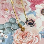 lange gouden ketting 60 cm vintage 9k goud