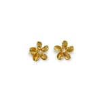 vintage oorknopjes na hoku plumeria flower studs