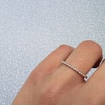 diamant ring 9k goud half eternity