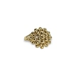 gouden ring bolletjes cluster 3d design