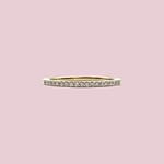 vintage eternity ring met diamant van 9k goud