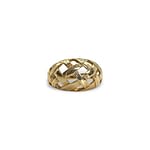 vintage gevlochten ring goud