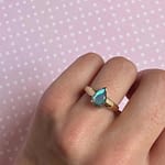 vintage labradoriet ring