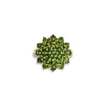 vintage ring diopside cluster