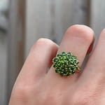 vintage_ring_groene_steentjes_cluster_karaat_goud