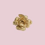 vintage roos ring goud