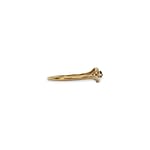 vintage saffier ring 18k goud asymmetrisch