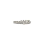 witgoud ring 18k diamant rij croissant ring