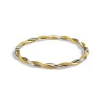armband bangle witgoud en geelgoud