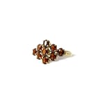 granaat statement ring cluster goud