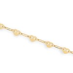 schakel armbandje hartjes 9 karaat goud