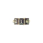 vintage ring mystic topaz trilogie en diamant
