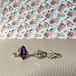 vintage ringen goud cluster en cocktail ring