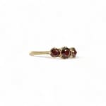 granaat trilogie ring vintage