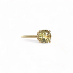 vintage ring groene steen epidoot octagon