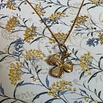 klavertje drie hanger vintage 9k goud