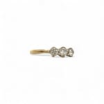 trilogie ring diamant 18k goud