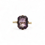 vintage ring grote amethist