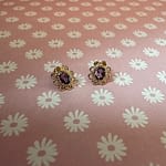 amethist oorknopjes 9k goud