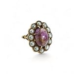 ring ametrien amethist parels cluster