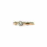 vintage verlovingsring diamant goud