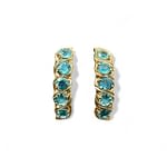 vintage_topaas_rij_oorbellen_goud vintage topaas rij oorbellen van goud