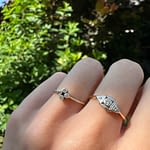 vintage diamant ringen platina 18k