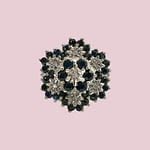 vintage_ring_saffier_diamant_bloem_cluster vintage ring saffier en diamant bloem cluster