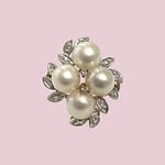 vintage ring parel en diamant cluster