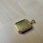 medaillon locket achthoek octagon 9kt goud