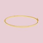 bangle armband rechthoekig design van 9 karaat goud
