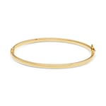 bangle armband rechthoekig van 9k goud
