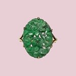 vintage_ring_jade_groen_gekerfd_negen_karaat_goud vintage ring jade groen gekerfd negen karaat goud