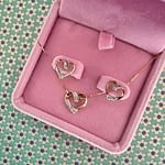vintage gouden open hartjes juwelen sieraden set