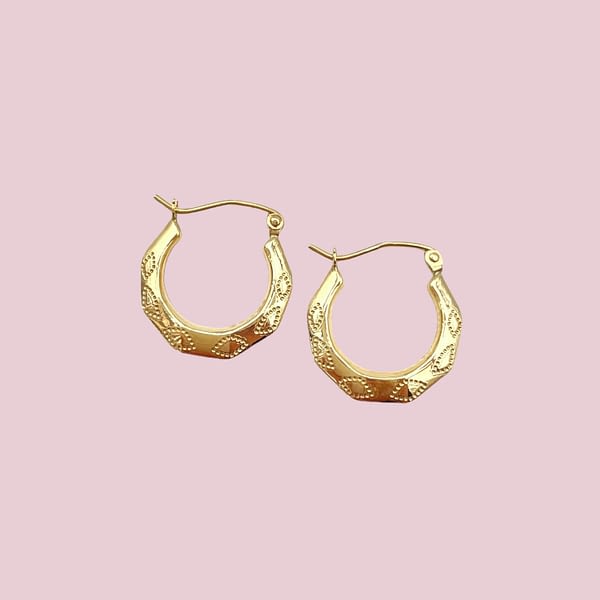 vintage gouden oorringen creolen van goud